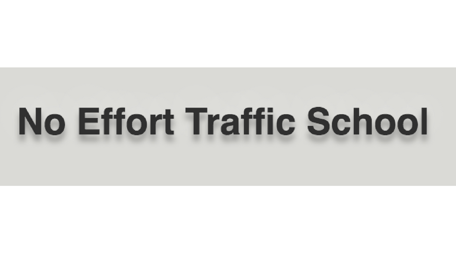 no effort traffic school