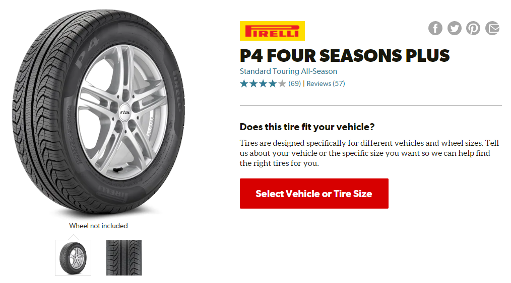 Pirelli P4 Four Season Plus